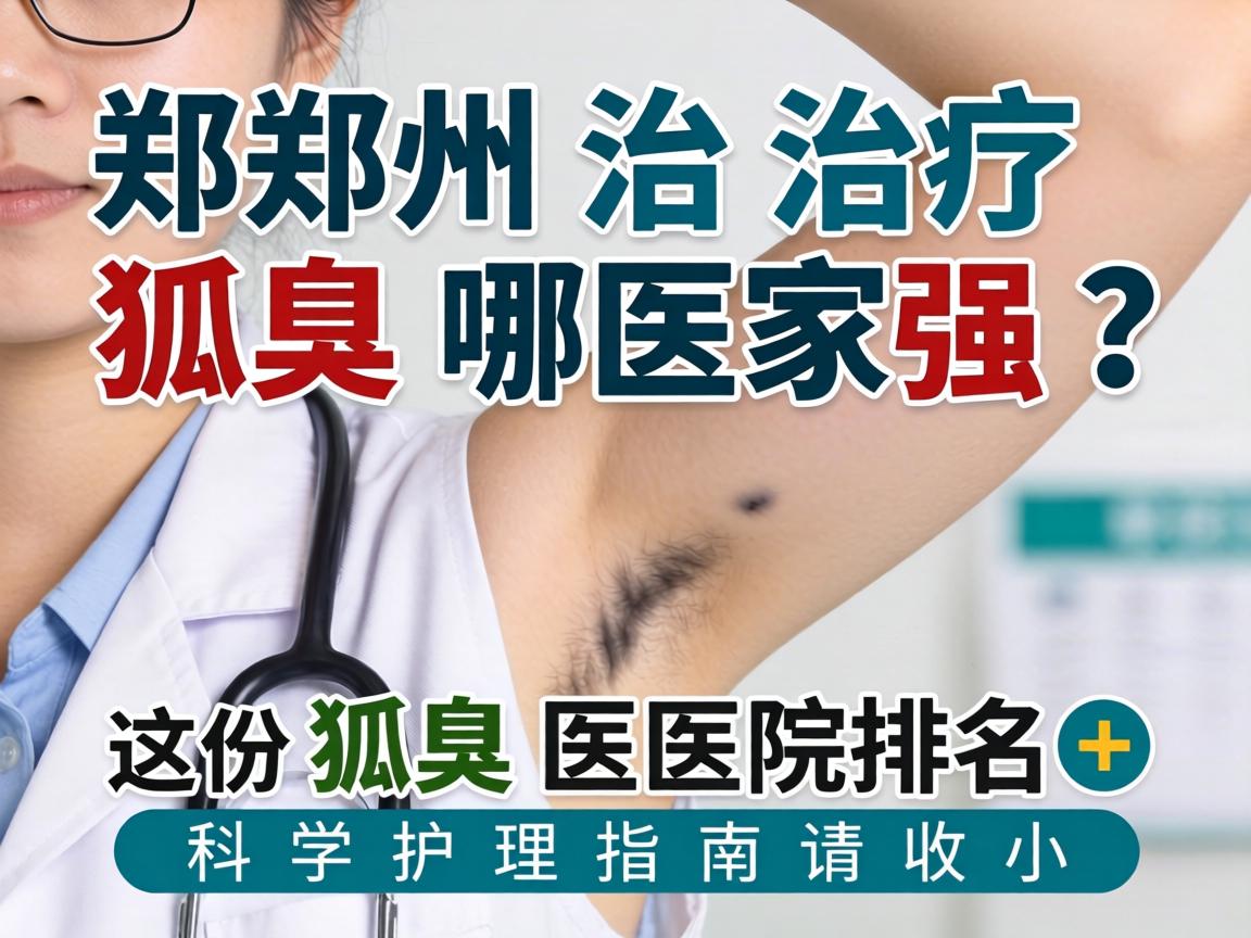 郑州治疗狐臭哪家强？这份狐臭医院排名+科学护理指南请收好