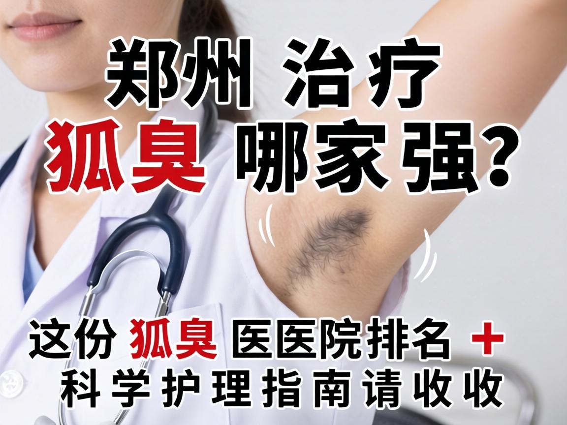 郑州治疗狐臭哪家强？这份狐臭医院排名+科学护理指南请收好