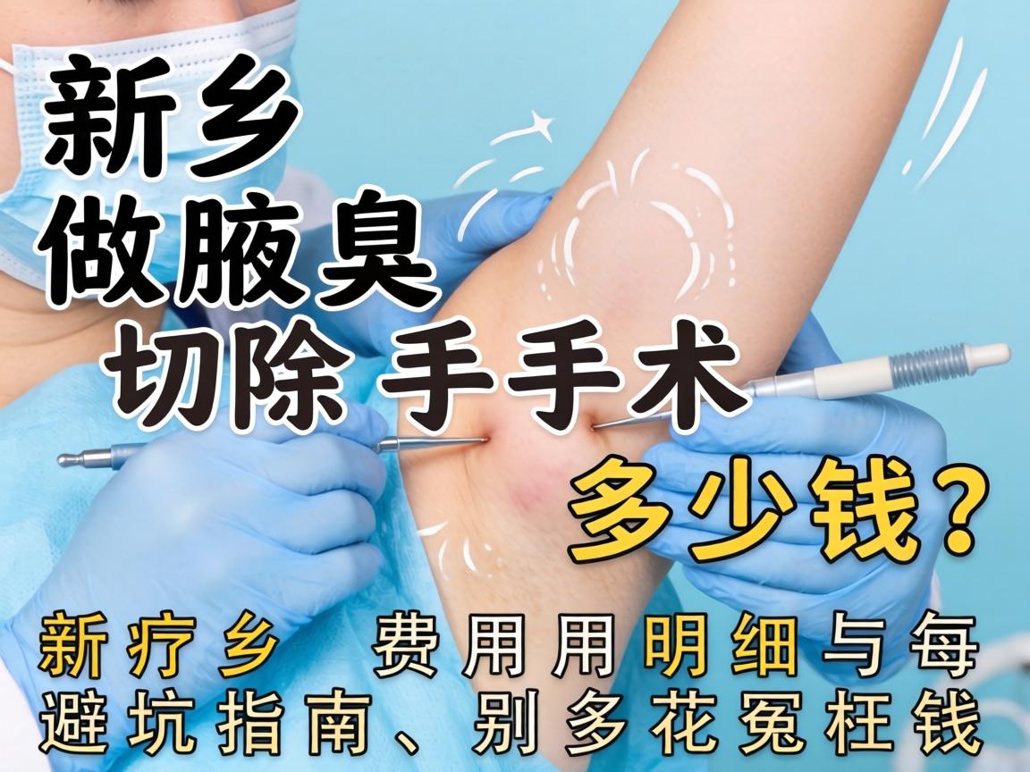 新乡做腋臭切除手术多少钱？费用明细与避坑指南，别多花冤枉钱