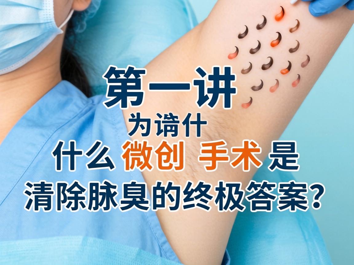 第一讲，为什么微创手术是清除腋臭的终极答案？