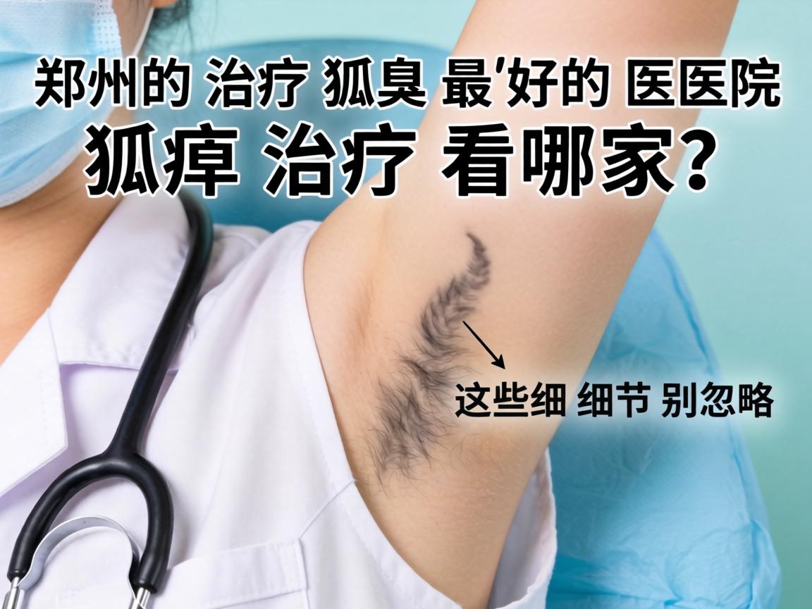 郑州治疗狐臭最好的医院，狐臭治疗看哪家？这些细节别忽略