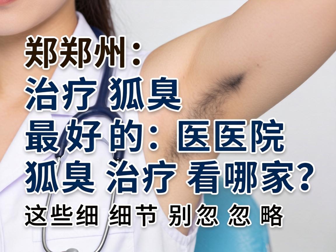 郑州治疗狐臭最好的医院，狐臭治疗看哪家？这些细节别忽略