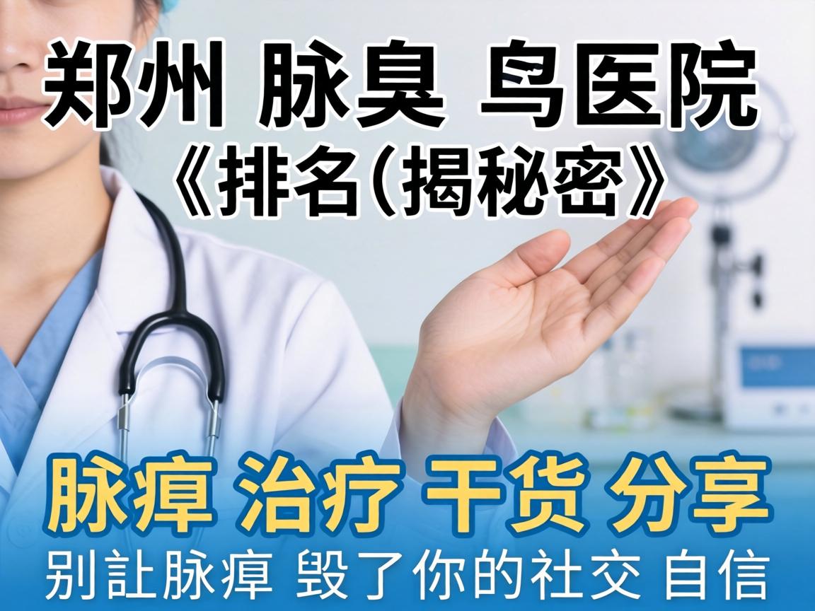 郑州腋臭医院排名揭秘，腋臭治疗干货分享，别让腋臭毁了你的社交自信