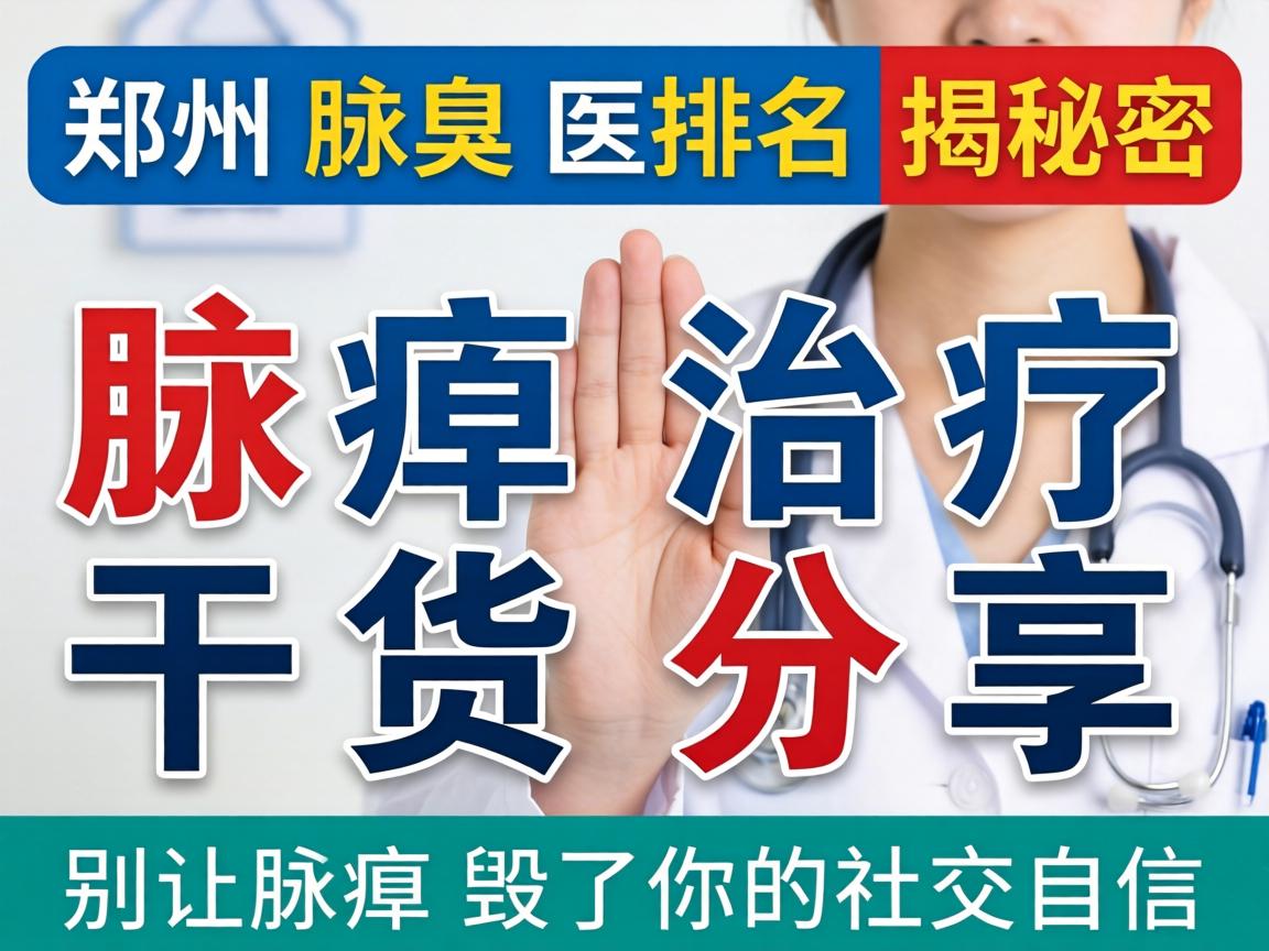 郑州腋臭医院排名揭秘，腋臭治疗干货分享，别让腋臭毁了你的社交自信
