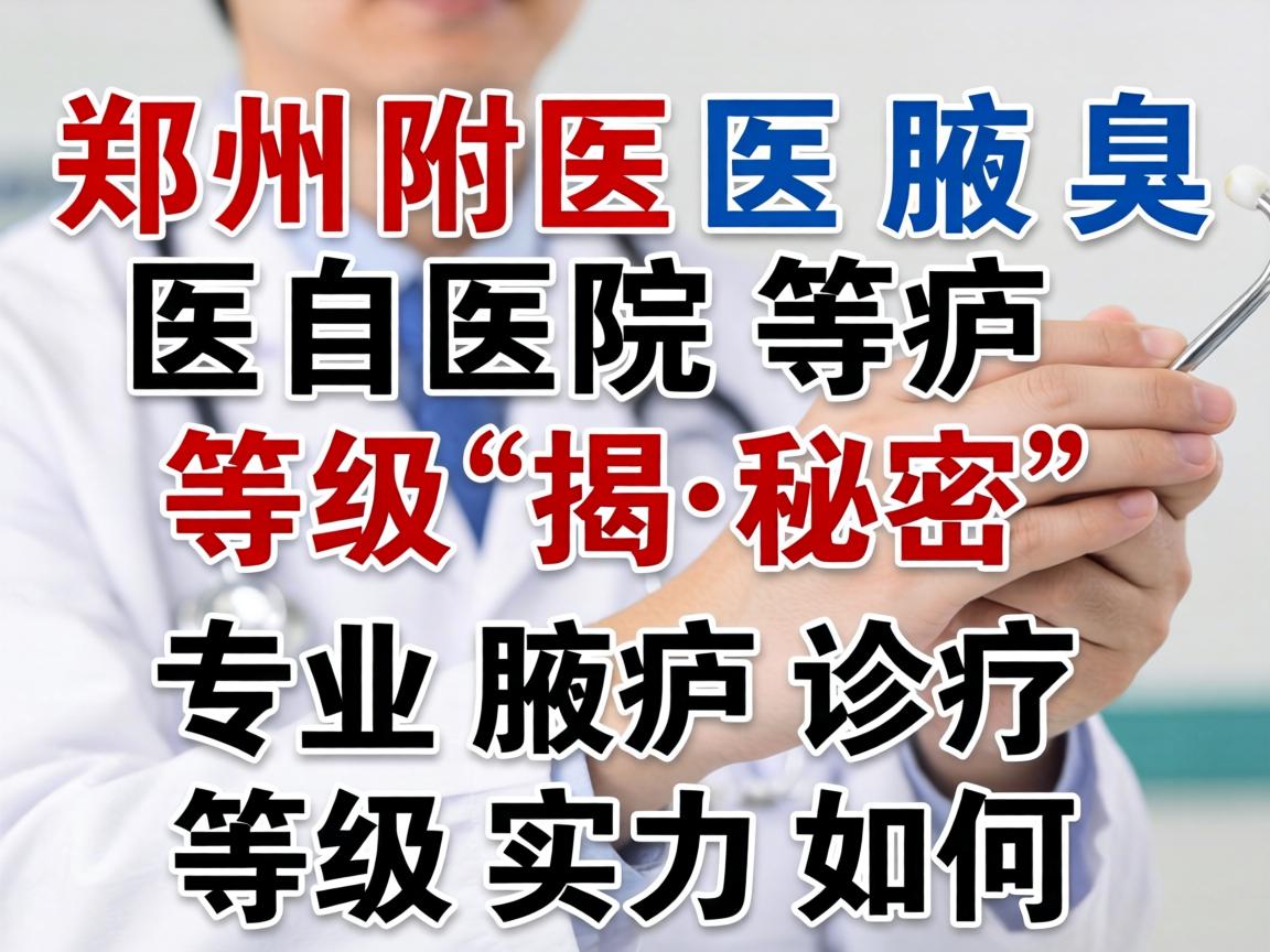 郑州附医腋臭医院等级揭秘，专业腋臭诊疗，等级实力如何？