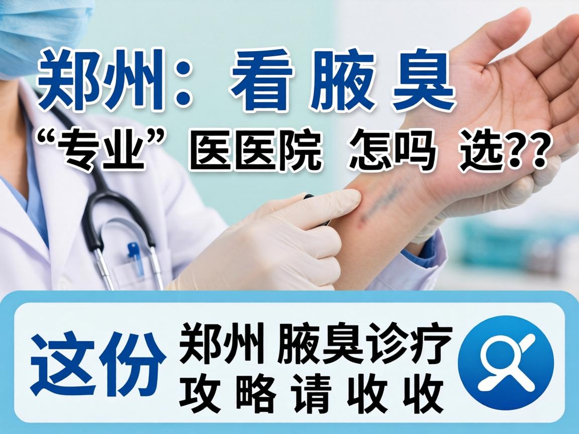 郑州看腋臭，专业医院怎么选？这份郑州腋臭诊疗攻略请收好