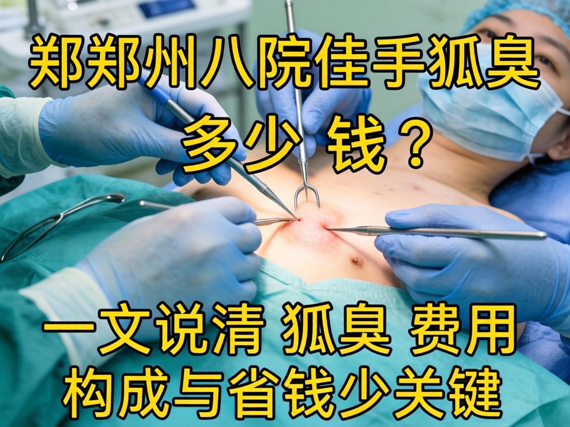 郑州八院狐臭手术多少钱？一文说清狐臭费用构成与省钱关键