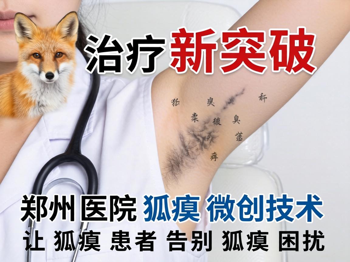 狐臭治疗新突破，郑州医院狐臭微创技术，让狐臭患者告别狐臭困扰