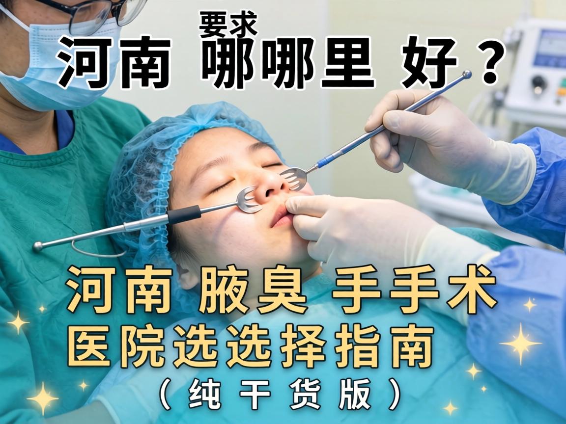 河南腋臭手术哪里好？河南腋臭手术医院选择指南（纯干货版）
