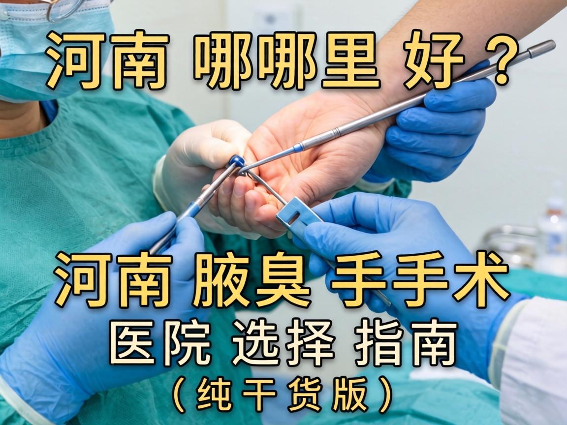 河南腋臭手术哪里好？河南腋臭手术医院选择指南（纯干货版）