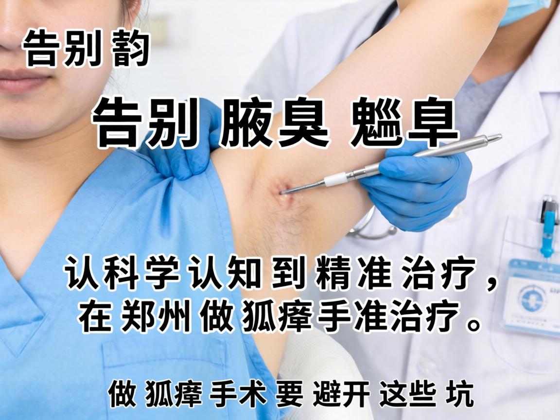 告别腋臭尴尬，从科学认知到精准治疗，在郑州做狐臭手术要避开这些坑