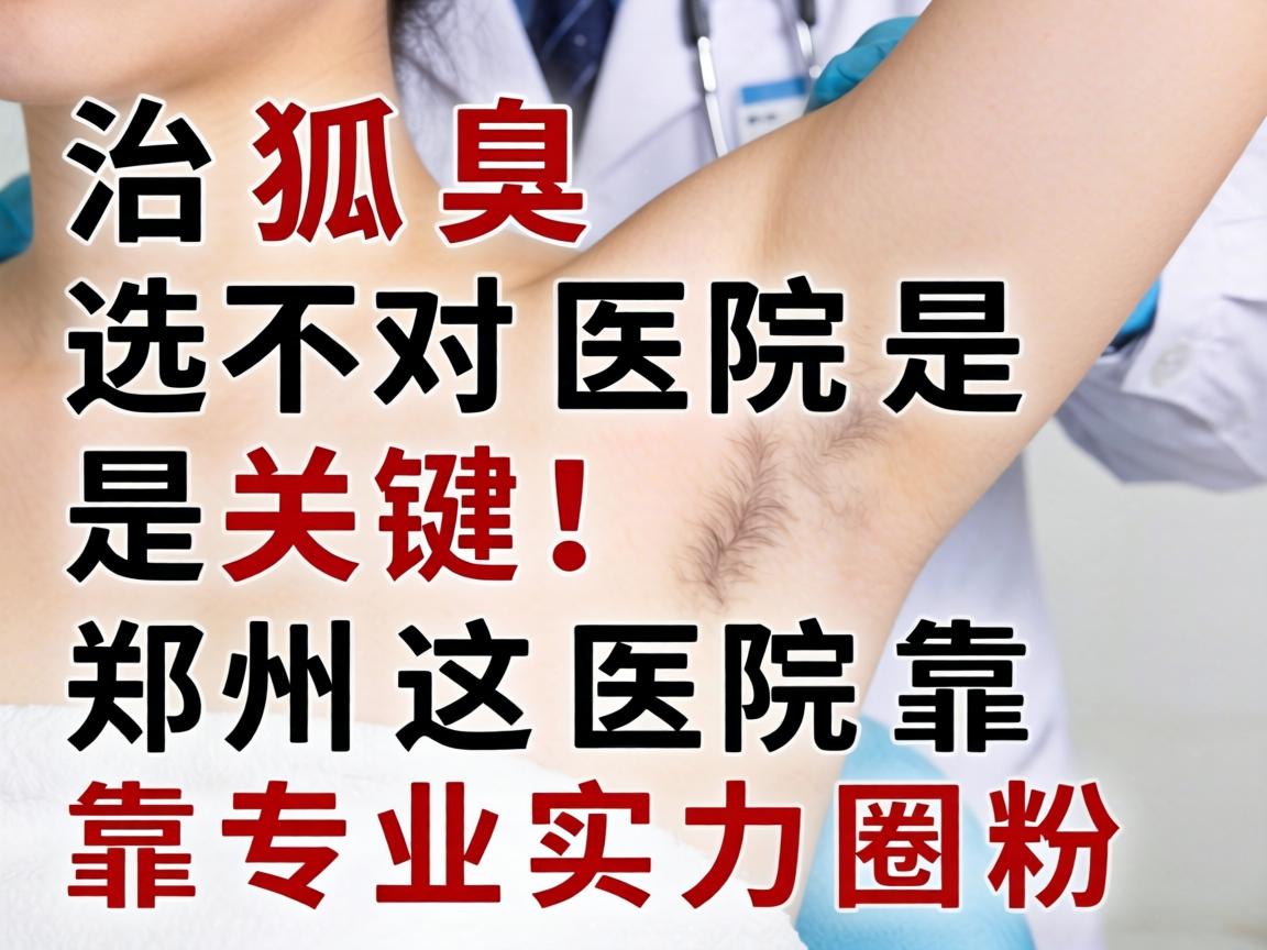 治狐臭选对医院是关键！郑州这医院靠专业实力圈粉