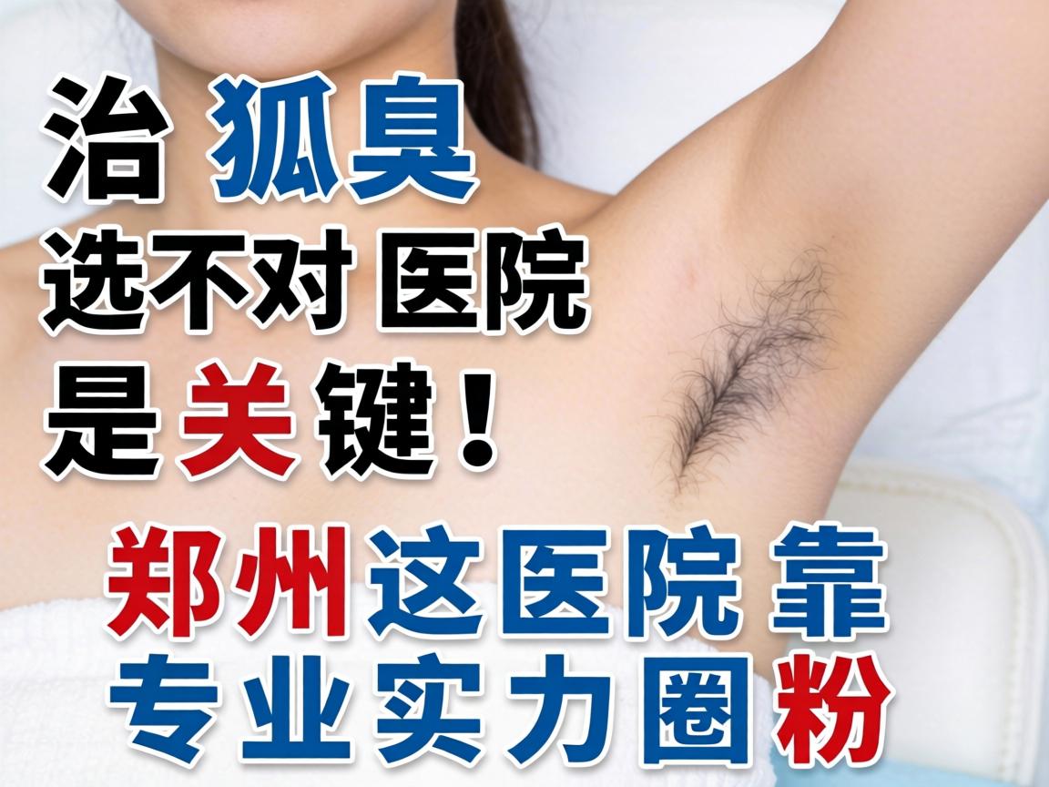 治狐臭选对医院是关键！郑州这医院靠专业实力圈粉