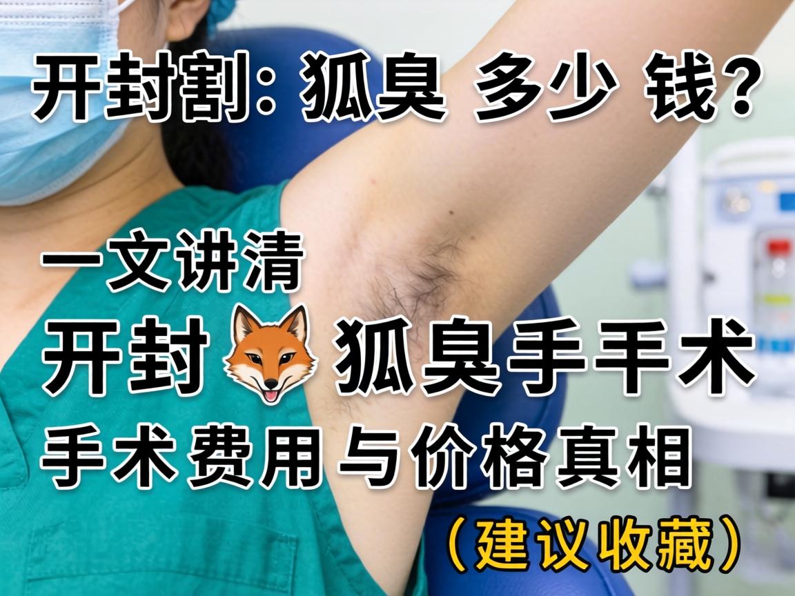 开封割狐臭多少钱？一文讲清开封狐臭手术费用与价格真相（建议收藏）