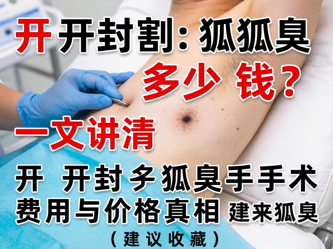 开封割狐臭多少钱？一文讲清开封狐臭手术费用与价格真相（建议收藏）