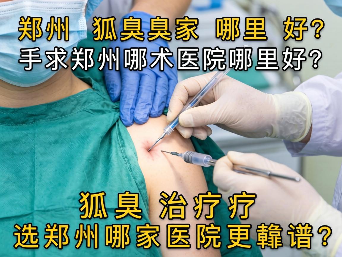 郑州狐臭手术哪里好？狐臭治疗选郑州哪家医院更靠谱？