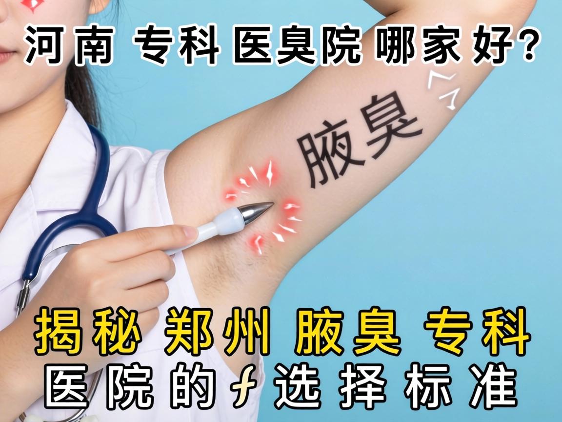 河南腋臭专科医院哪家好？揭秘郑州腋臭专科医院的选择标准