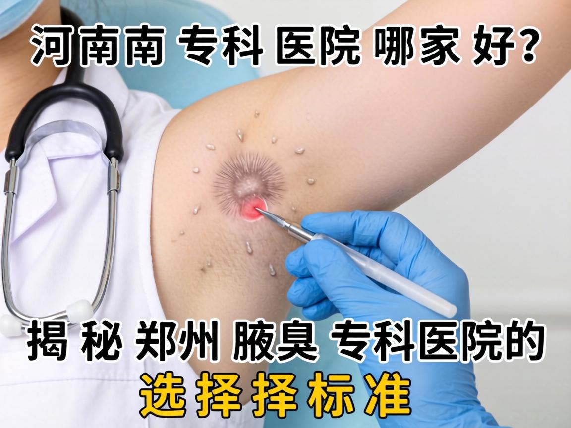 河南腋臭专科医院哪家好？揭秘郑州腋臭专科医院的选择标准