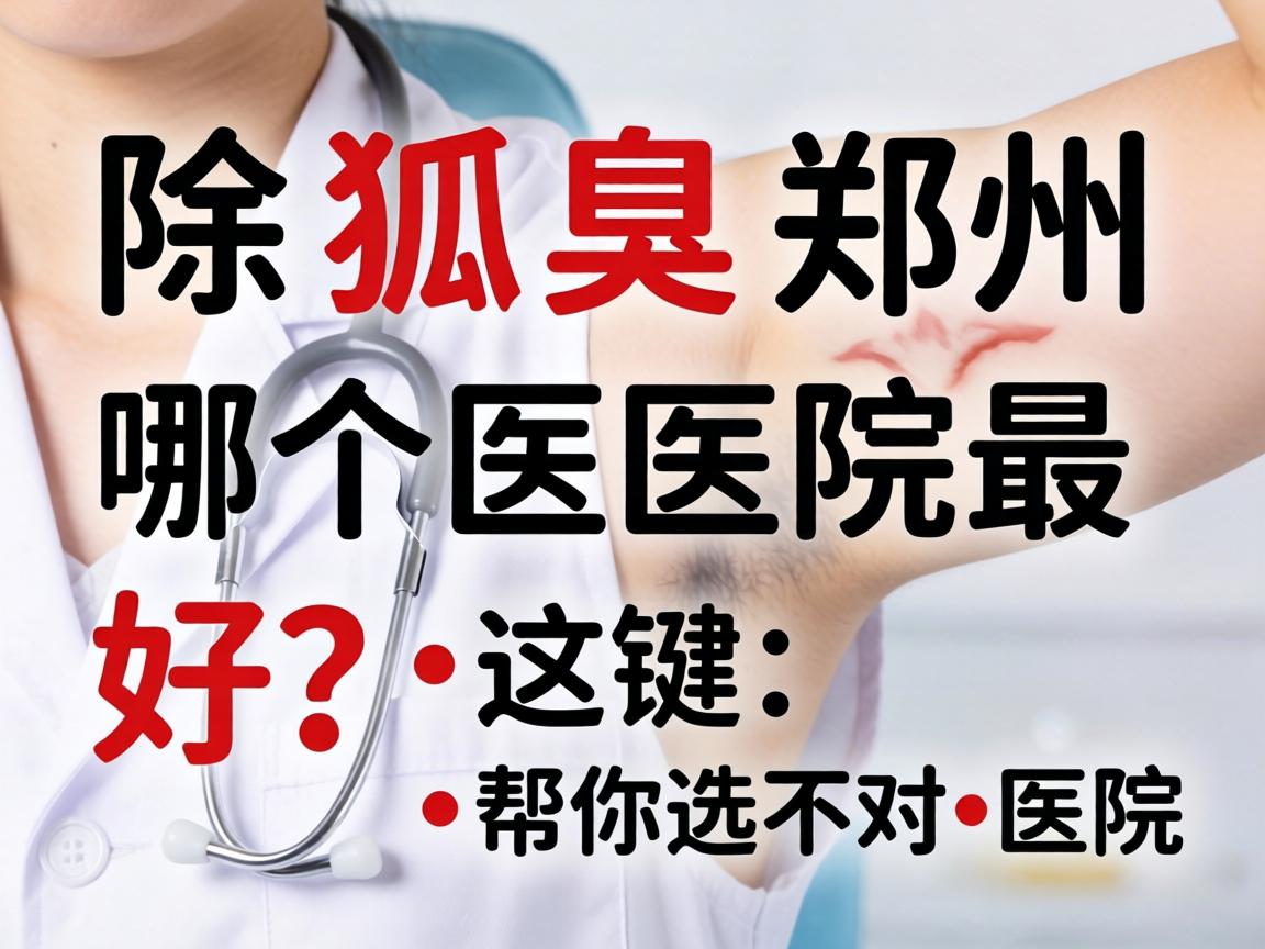除狐臭郑州哪个医院最好？这些关键点帮你选对医院