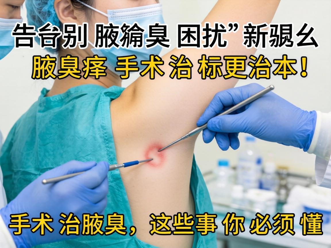 告别腋臭困扰，新乡腋臭手术治标更治本！手术治腋臭，这些事你必须懂