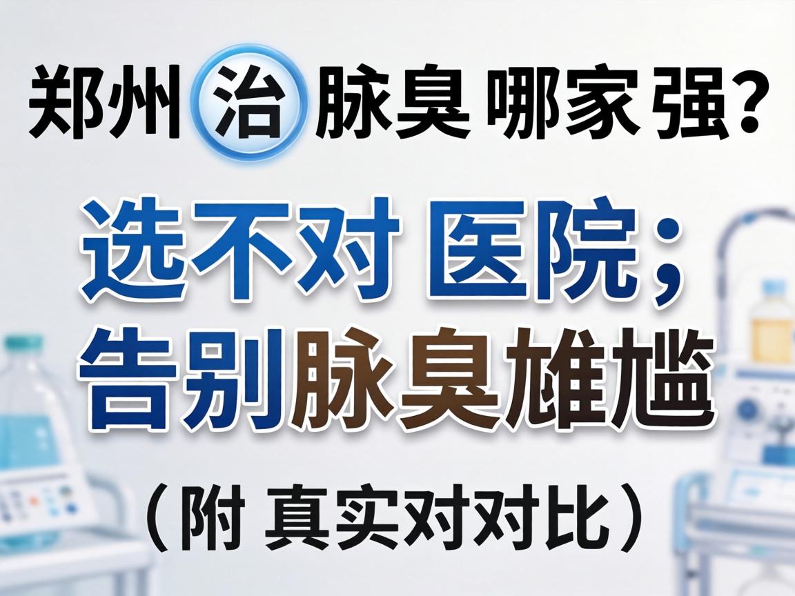 郑州治腋臭哪家强？选对医院，告别腋臭尴尬（附真实对比）