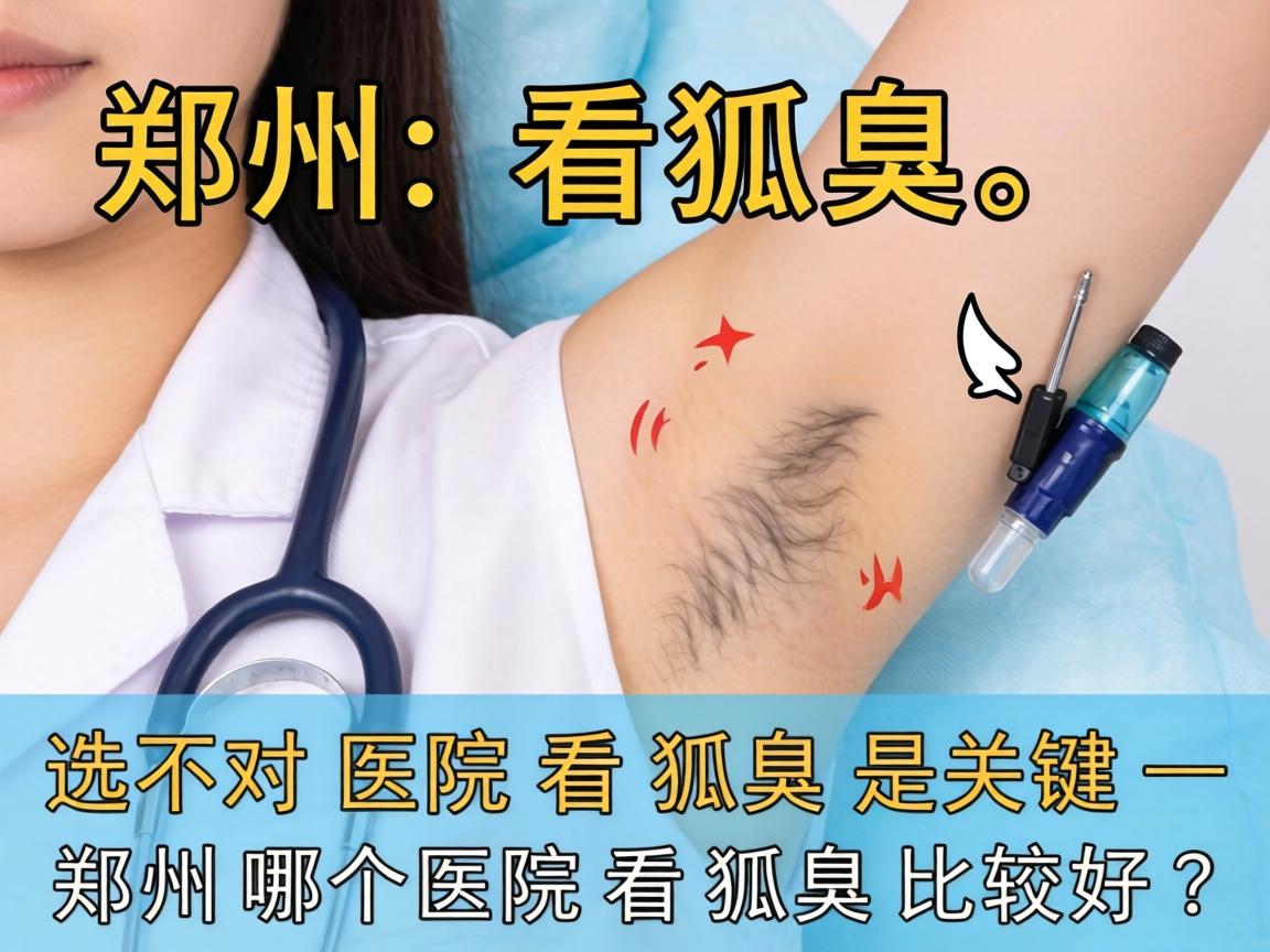 郑州看狐臭，选对医院看狐臭是关键—郑州哪个医院看狐臭比较好？