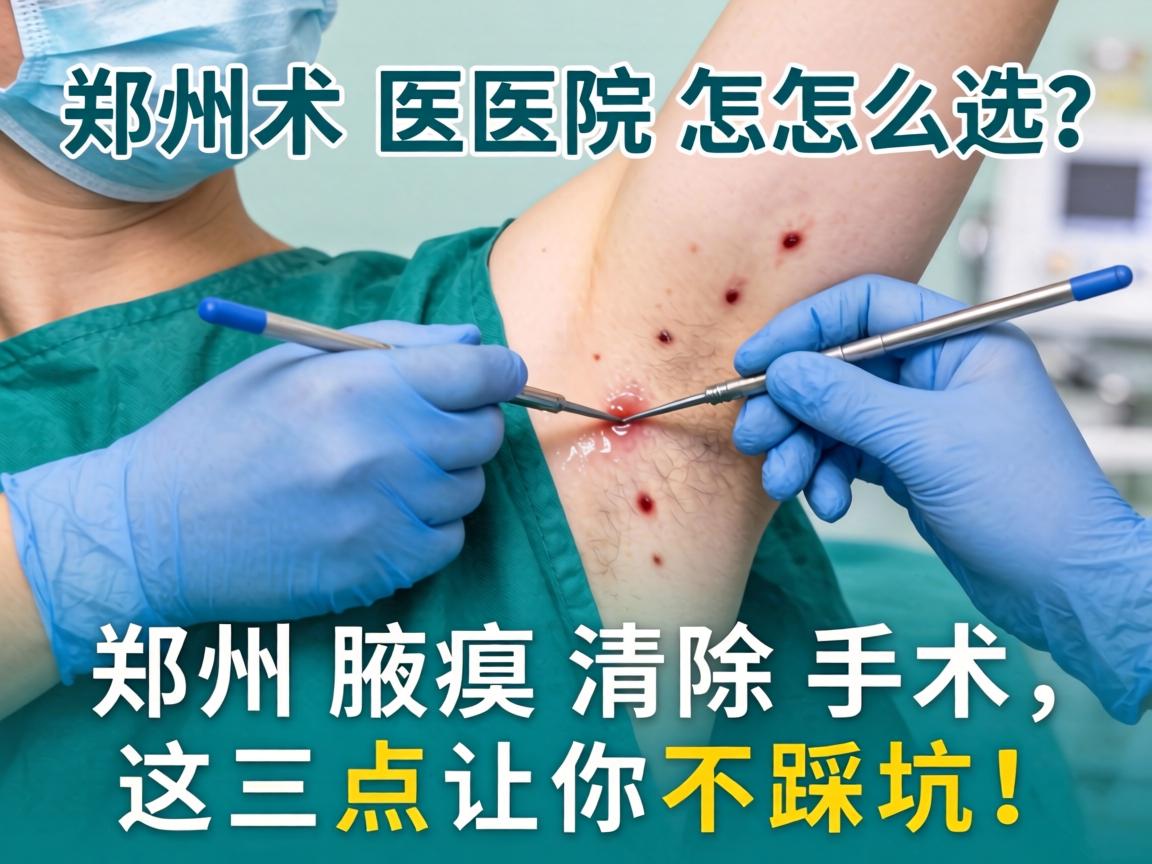 郑州腋臭手术医院怎么选？郑州腋臭清除手术，这三点让你不踩坑！