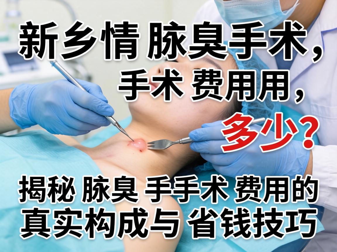 新乡腋臭手术费用多少？揭秘腋臭手术费用的真实构成与省钱技巧
