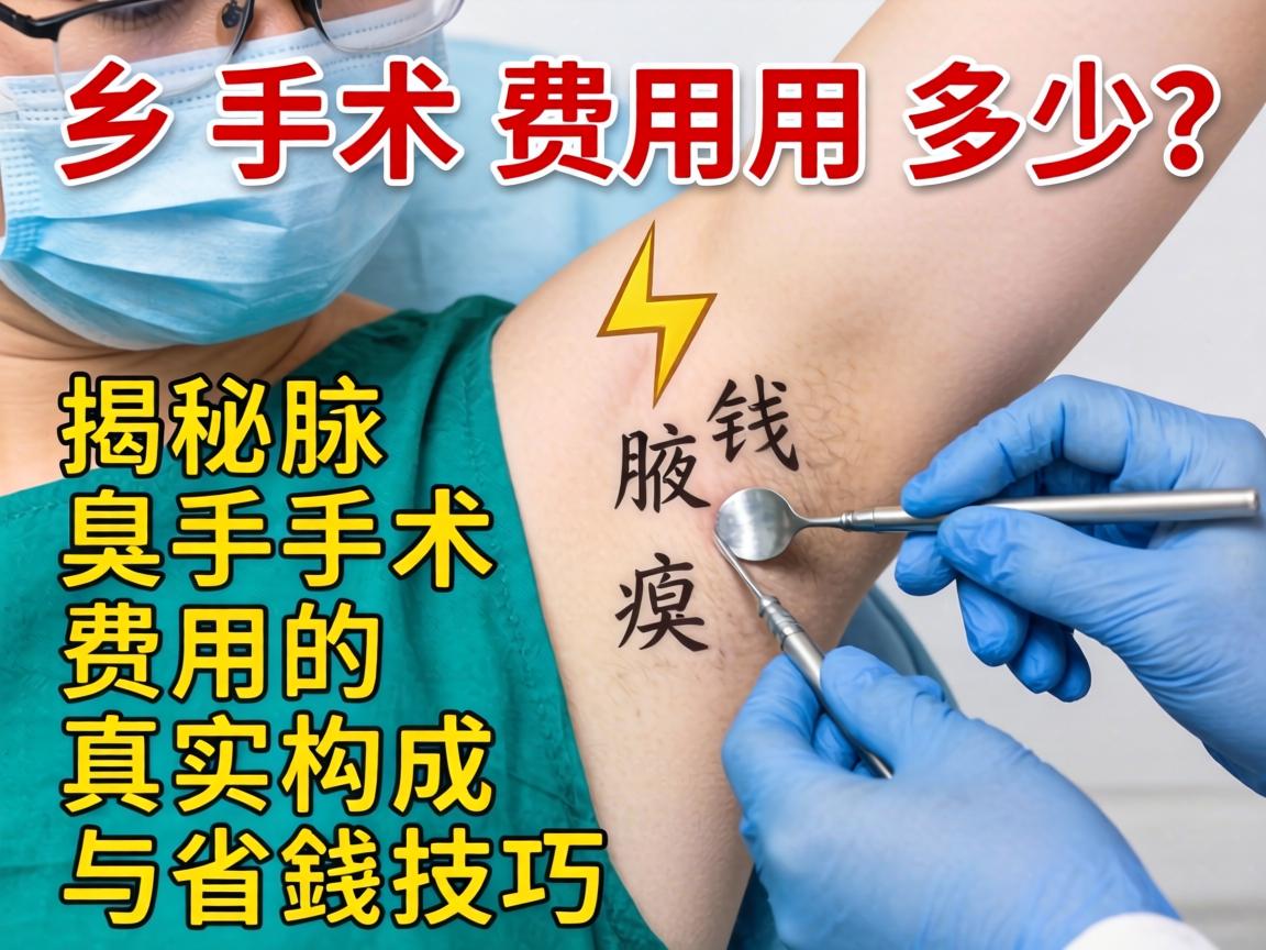 新乡腋臭手术费用多少？揭秘腋臭手术费用的真实构成与省钱技巧
