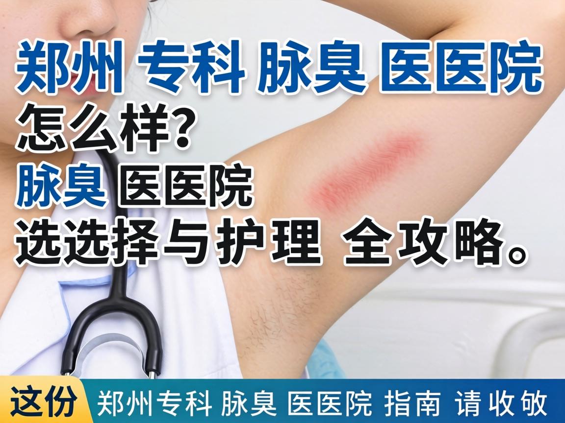 郑州专科腋臭医院怎么样？腋臭医院选择与护理全攻略，这份郑州专科腋臭医院指南请收好
