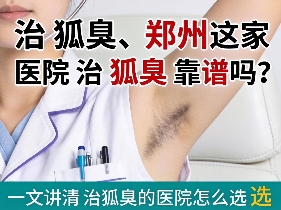 治狐臭，郑州这家医院治狐臭靠谱吗？一文讲清治狐臭的医院怎么选