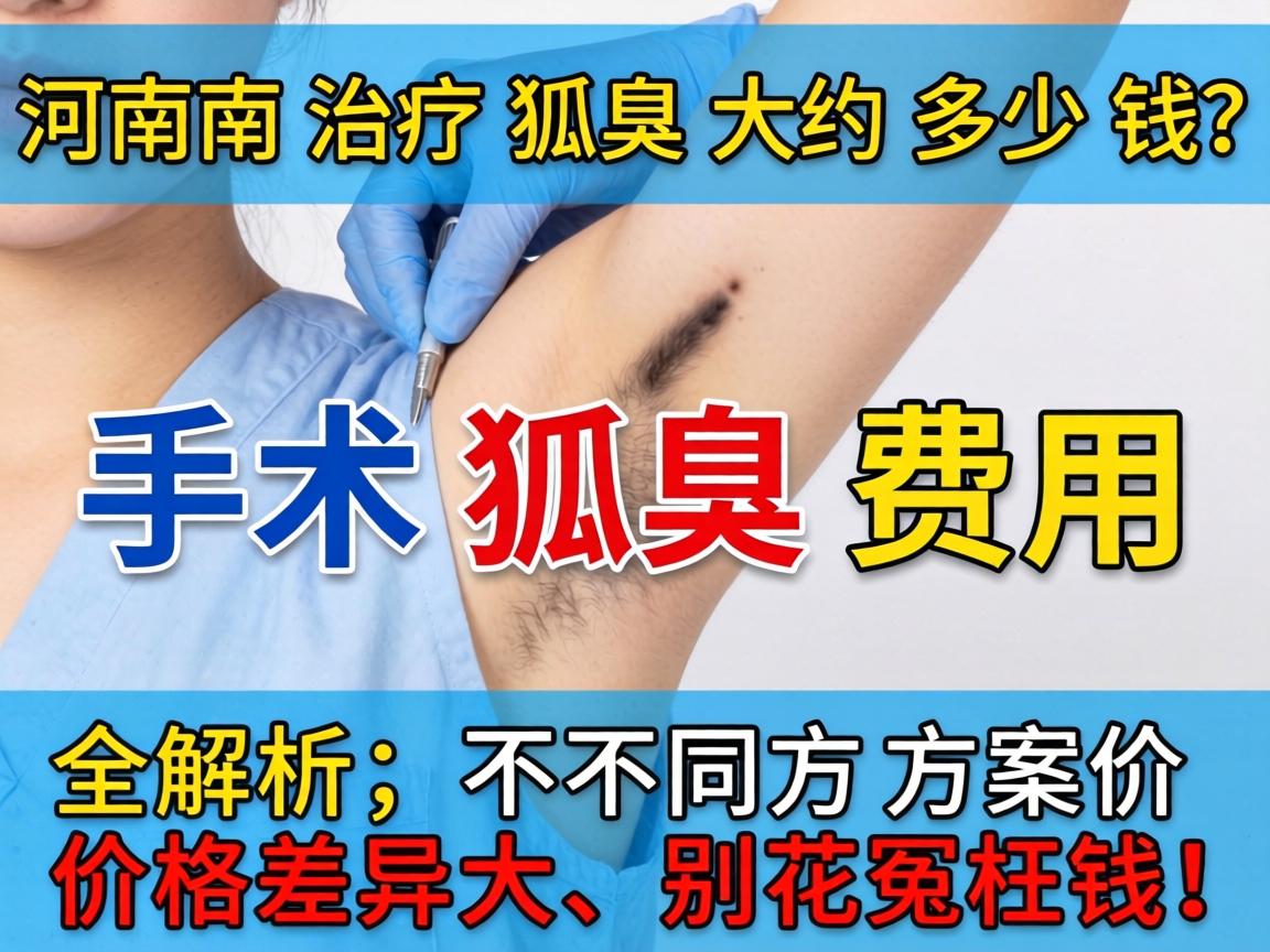 河南治疗狐臭大约多少钱？手术狐臭费用全解析，不同方案价格差异大，别花冤枉钱！