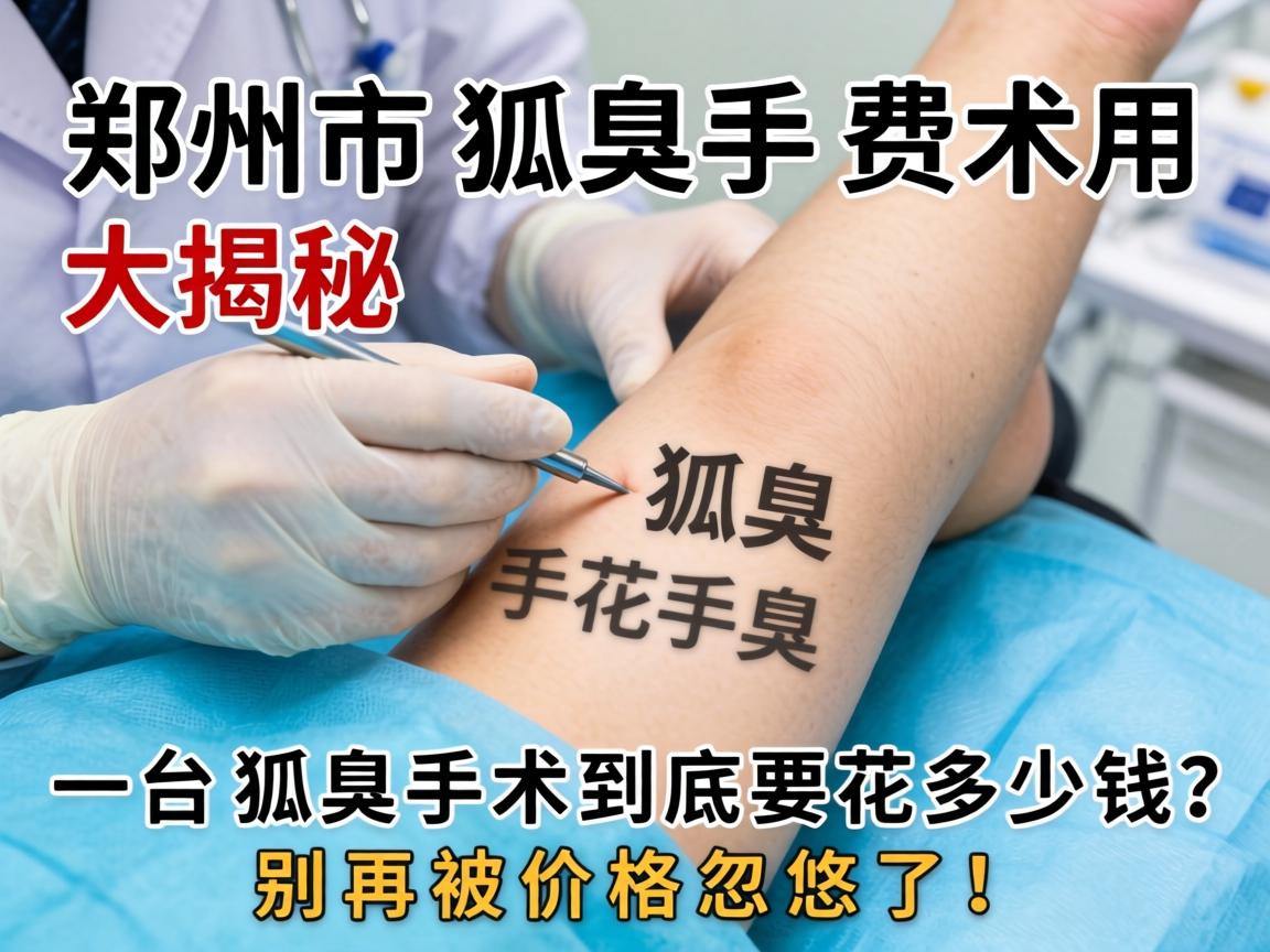 郑州狐臭手术费用大揭秘，一台狐臭手术到底要花多少钱？别再被价格忽悠了！