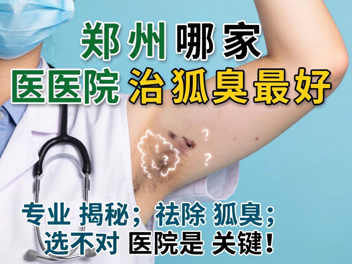 郑州哪家医院治狐臭最好？专业揭秘，祛除狐臭，选对医院是关键！