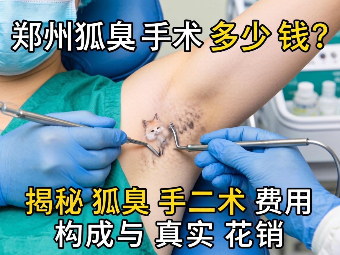 郑州狐臭手术多少钱？揭秘狐臭手术费用构成与真实花销
