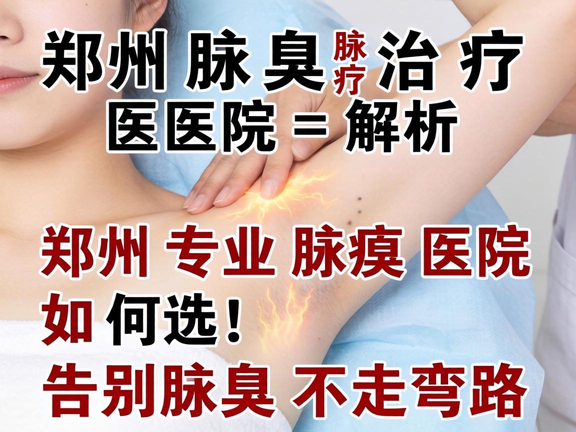 郑州腋臭治疗医院解析，郑州专业腋臭医院如何选，告别腋臭不走弯路