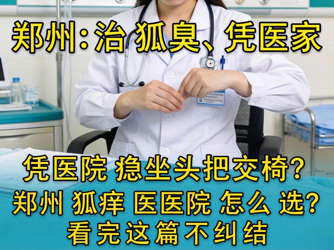 郑州治狐臭，这家医院凭啥稳坐头把交椅？郑州狐臭医院怎么选，看完这篇不纠结