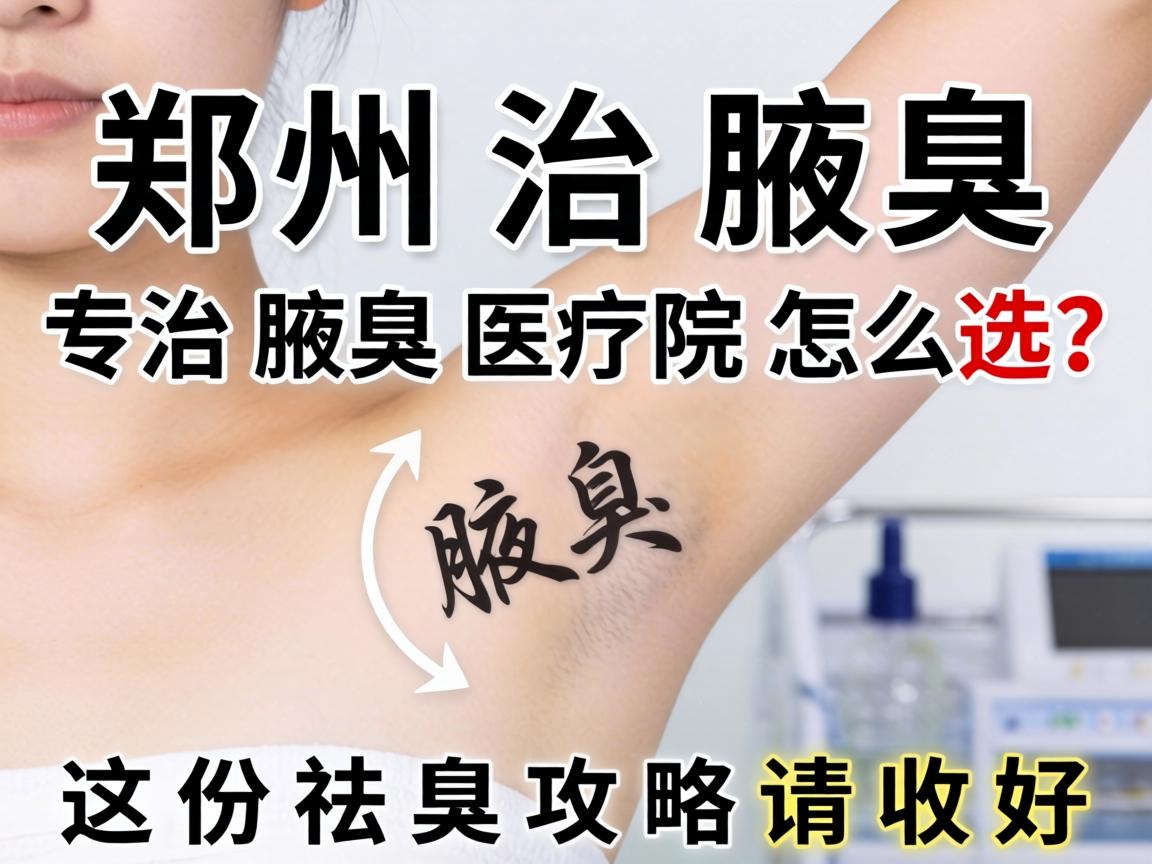 郑州治腋臭，专治腋臭医院怎么选？这份祛臭攻略请收好