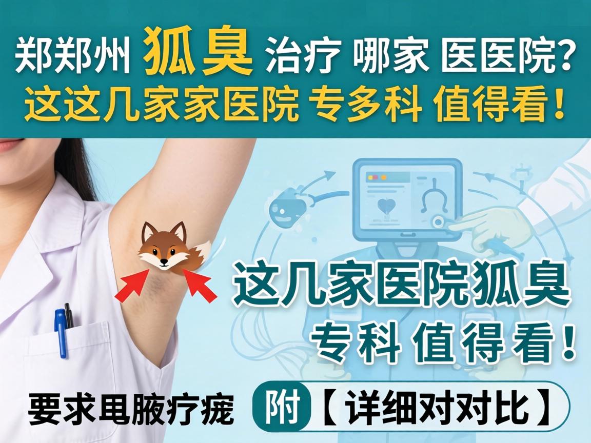 郑州狐臭治疗哪家医院？这几家医院狐臭专科值得看！附详细对比）
