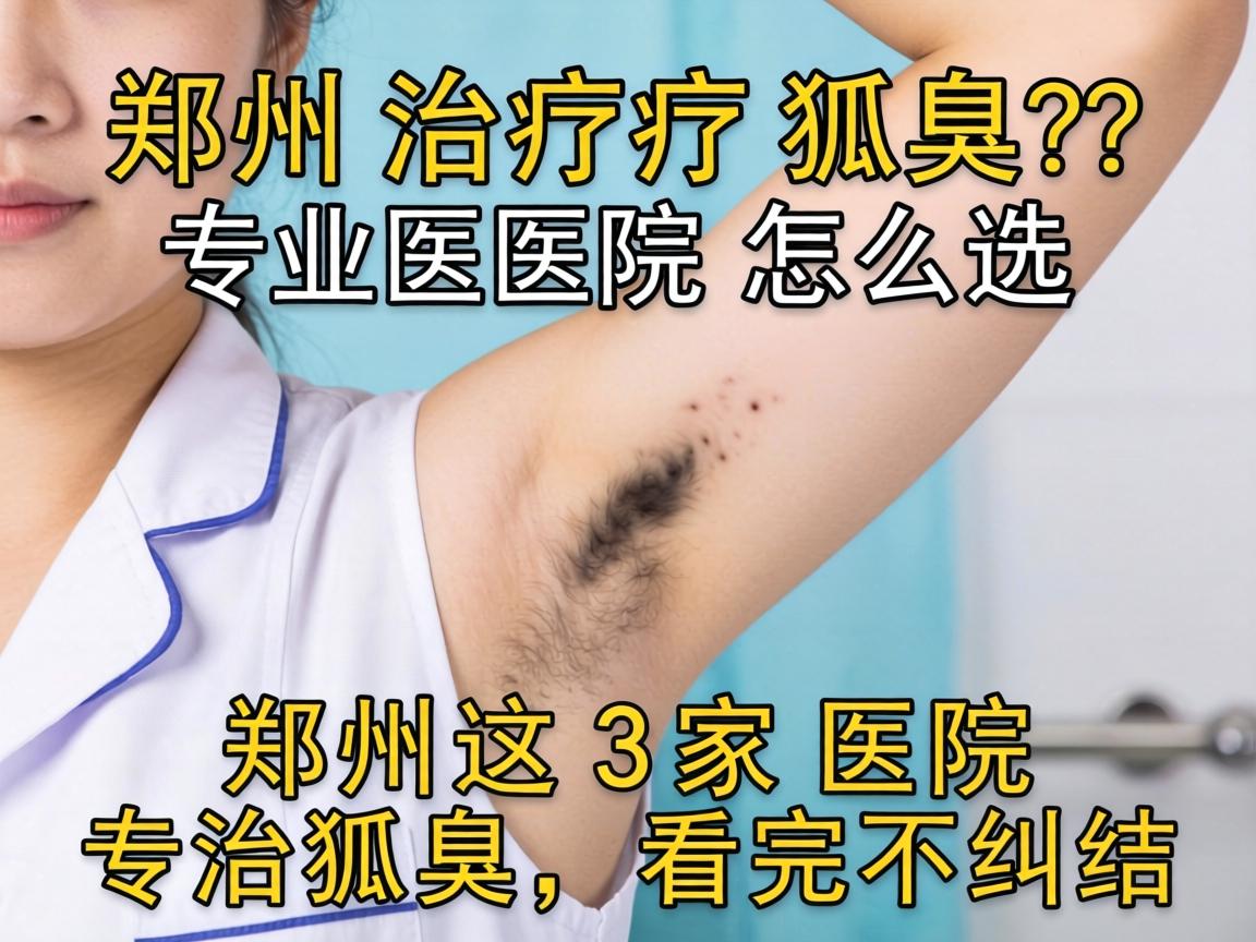 郑州治疗狐臭专业医院怎么选？郑州这3家医院专治狐臭，看完不纠结