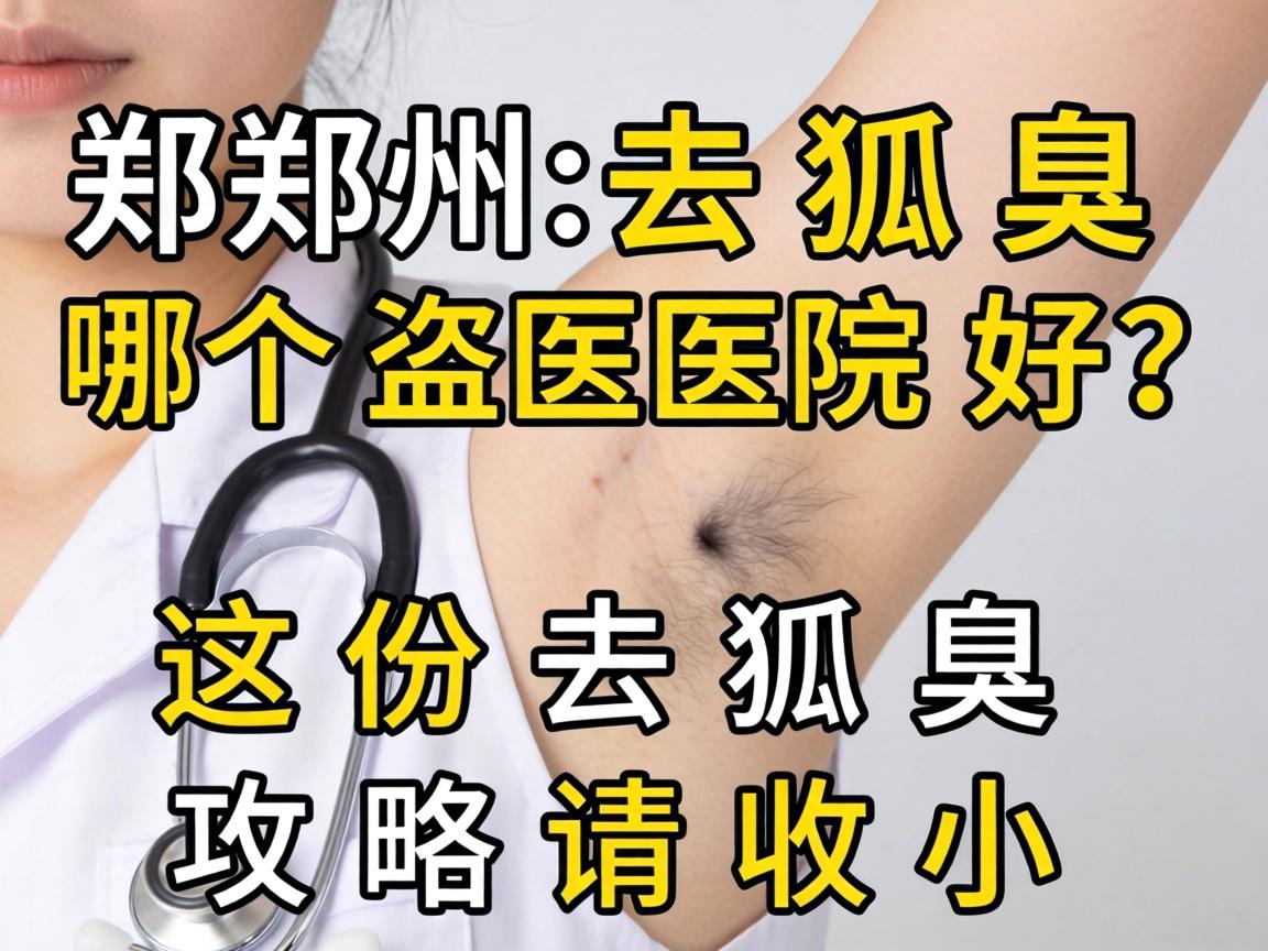 郑州去狐臭哪个医院好？这份去狐臭攻略请收好