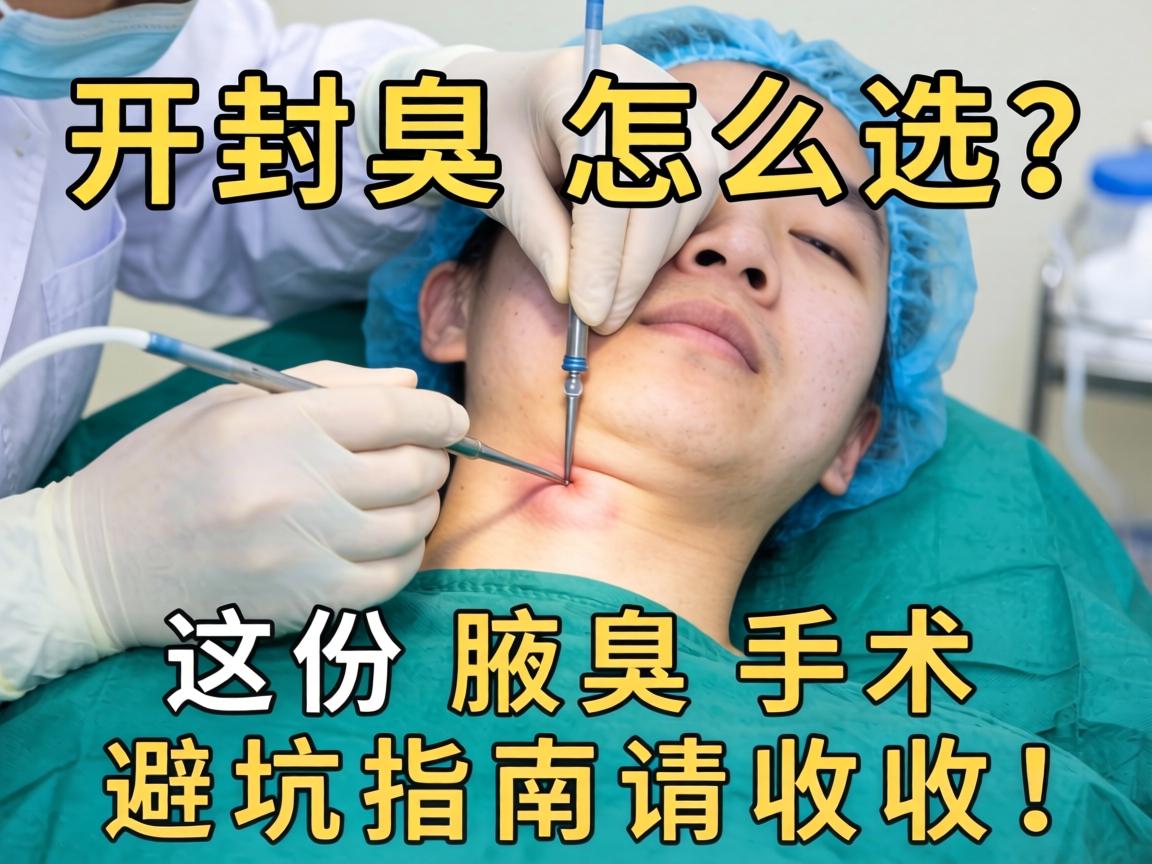 开封腋臭手术怎么选？这份腋臭手术避坑指南请收好！