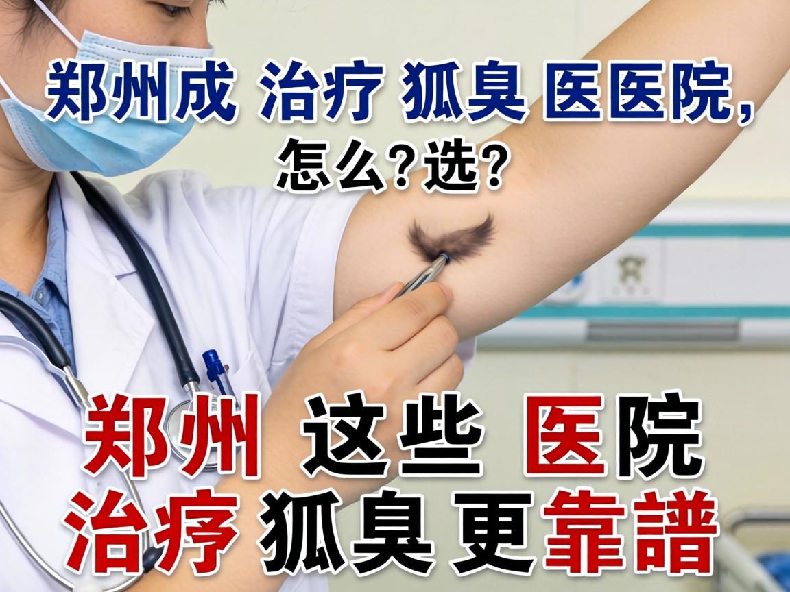 郑州治疗狐臭医院怎么选？郑州这些医院治疗狐臭更靠谱