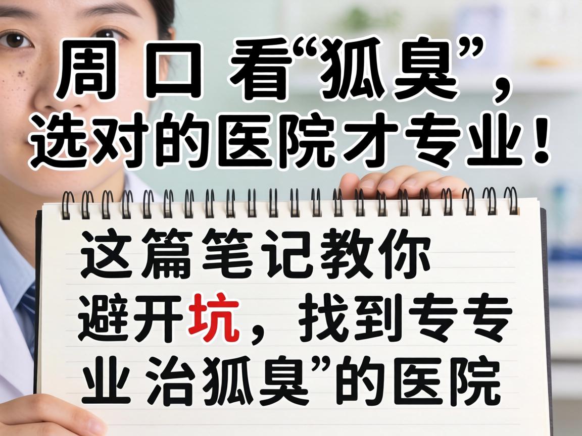 周口看狐臭，选对医院才专业！这篇笔记教你避开坑，找到专业治狐臭的医院