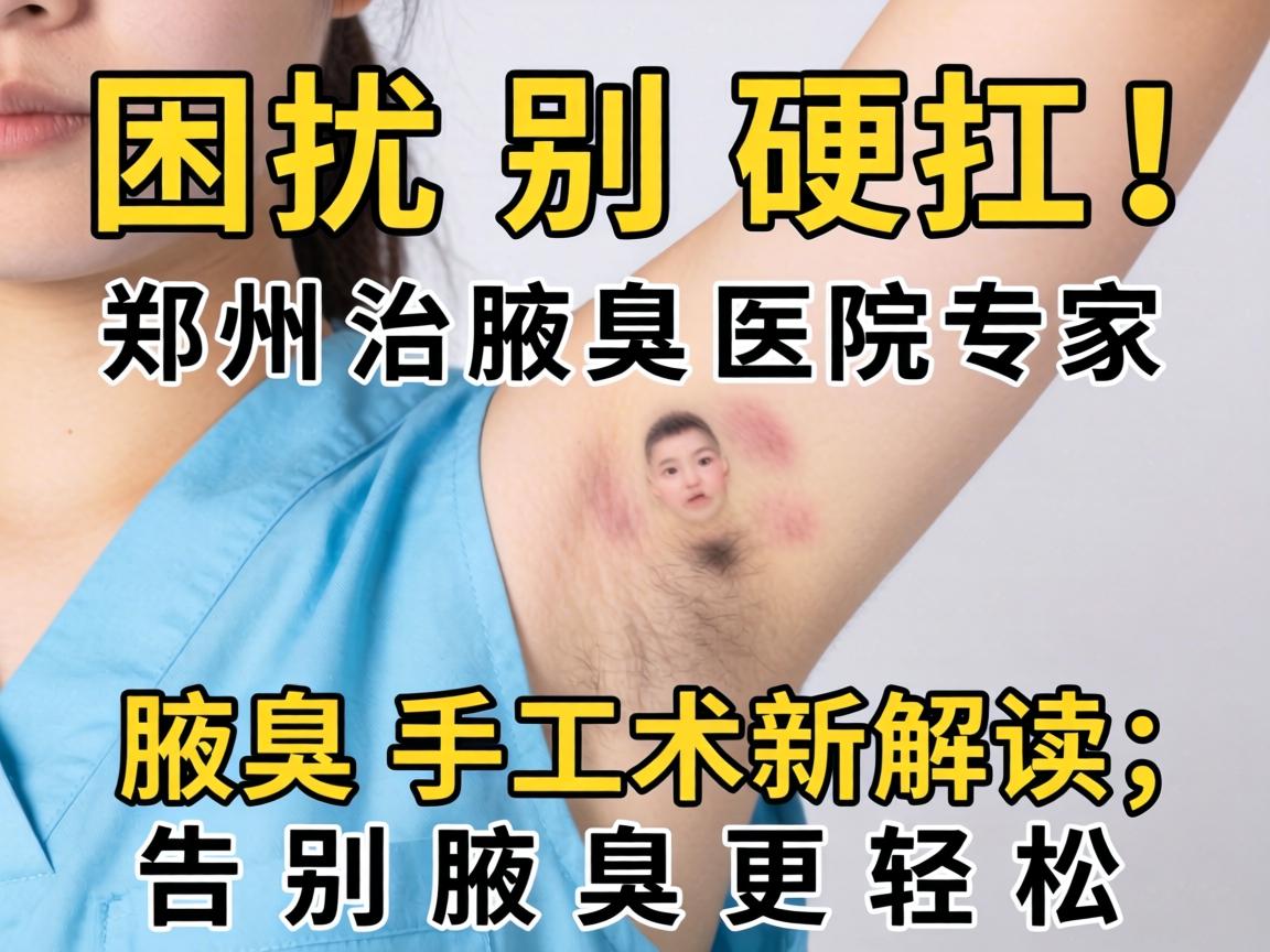 腋臭困扰别硬扛！郑州治腋臭医院专家，腋臭手术新解读，告别腋臭更轻松