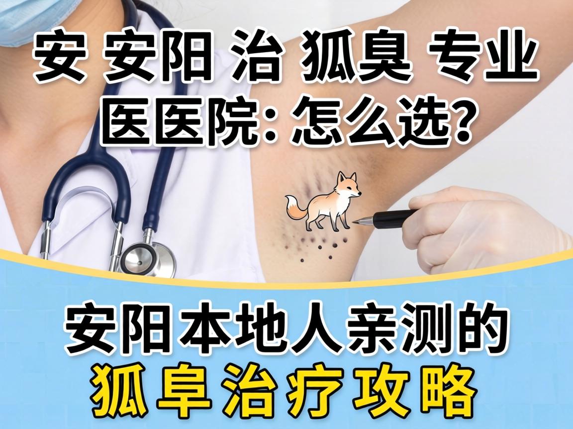 安阳治狐臭专业医院怎么选？安阳本地人亲测的狐臭治疗攻略