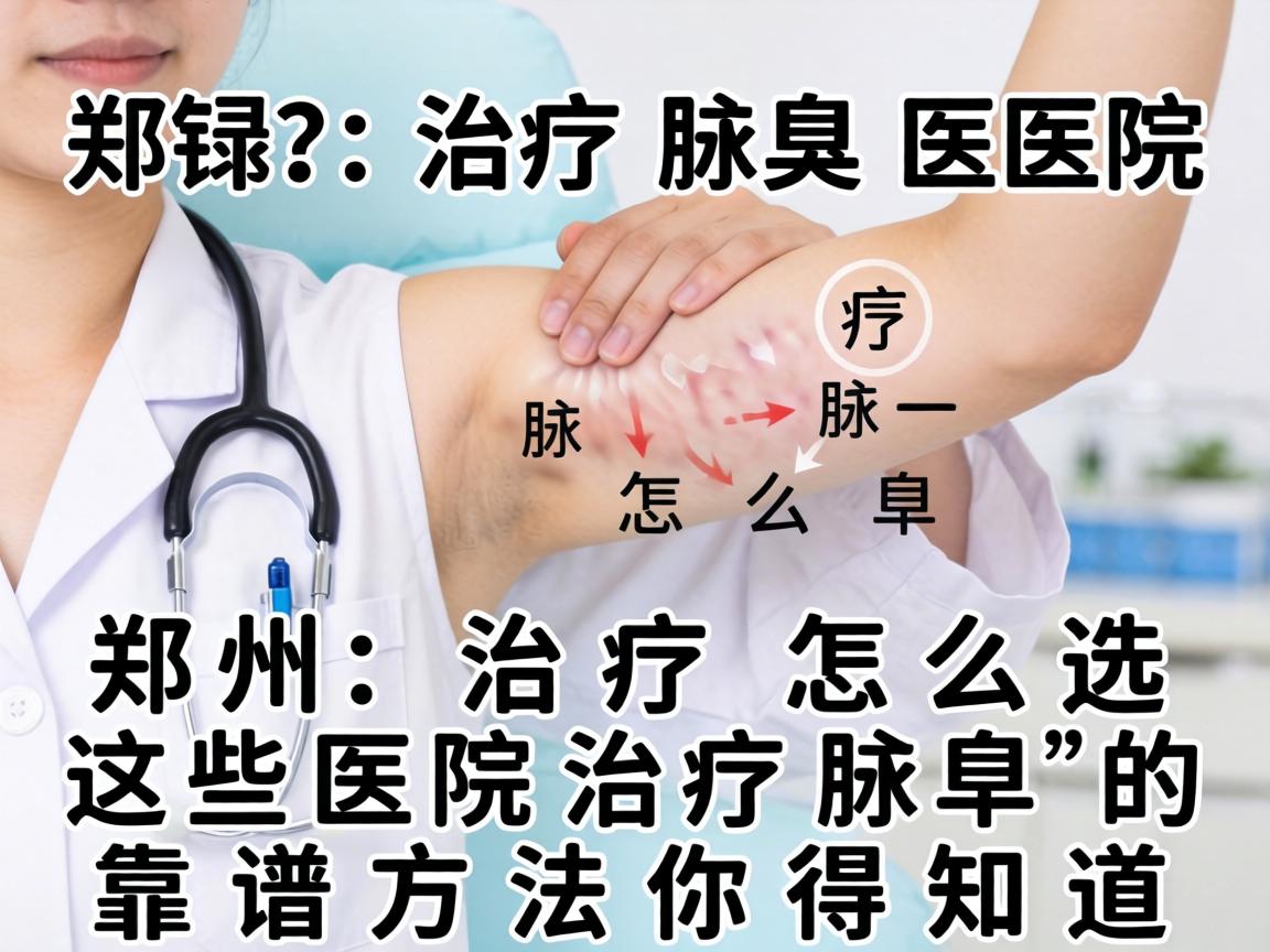 郑州治疗腋臭医院怎么选？这些医院治疗腋臭的靠谱方法你得知道
