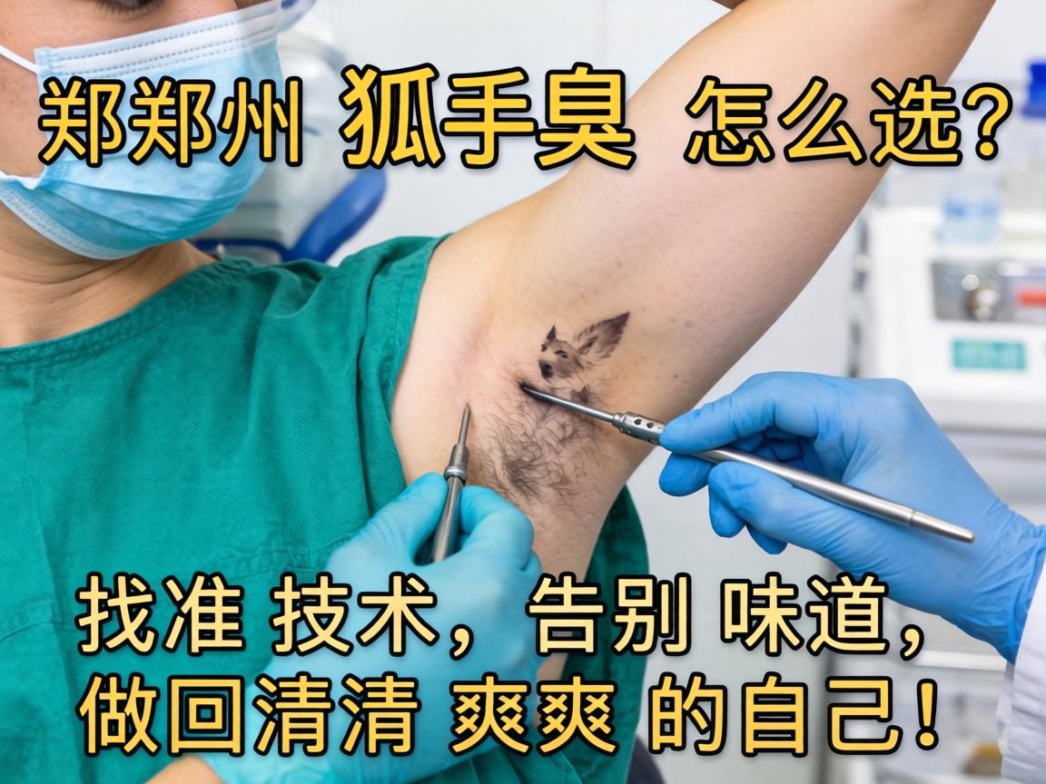 郑州狐臭手术怎么选？找准技术，告别味道，做回清清爽爽的自己！