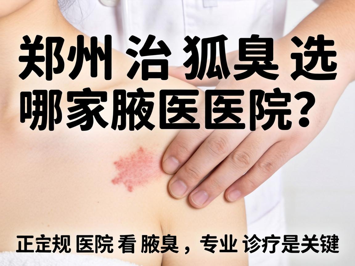 郑州治狐臭选哪家医院？正规医院看腋臭，专业诊疗是关键