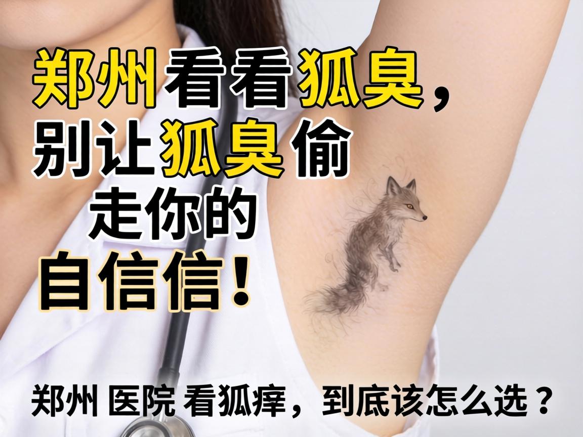 郑州看狐臭，别让狐臭偷走你的自信！郑州医院看狐臭，到底该怎么选？